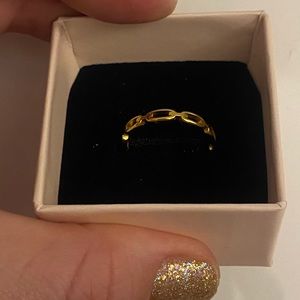 Jewelry | Dainty Gold Chain Link Ring | Poshmark